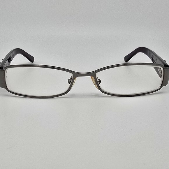 Prada VPR 58L 5AV-1O1 Gunmetal Plum Eyeglasses Frame w/ Case Italy 49-14-135 - Picture 2 of 14